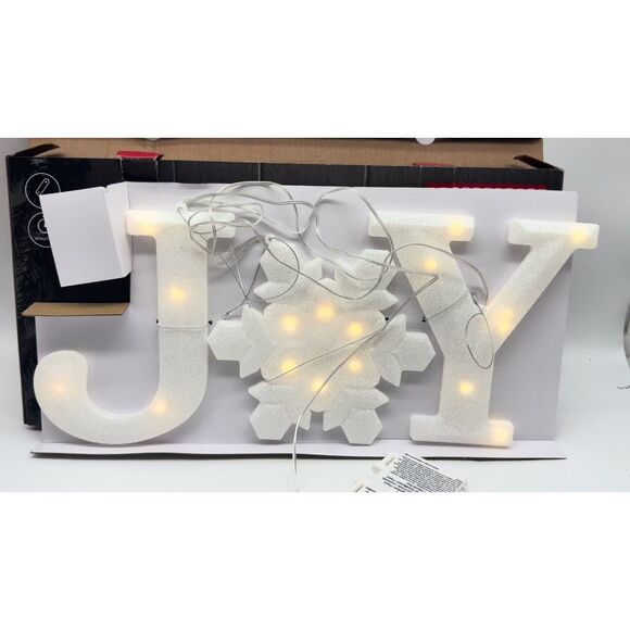 Ashland Christmas "JOY" lighted sign - Picture 2 of 4